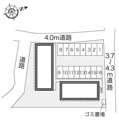 ★手数料０円★福岡市城南区七隈５丁目　月極駐車場（LP）